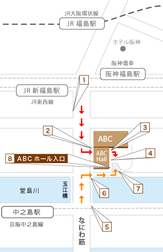  エントランスまでの流れ