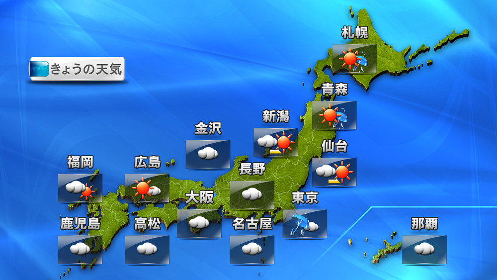 全国の今日の天気